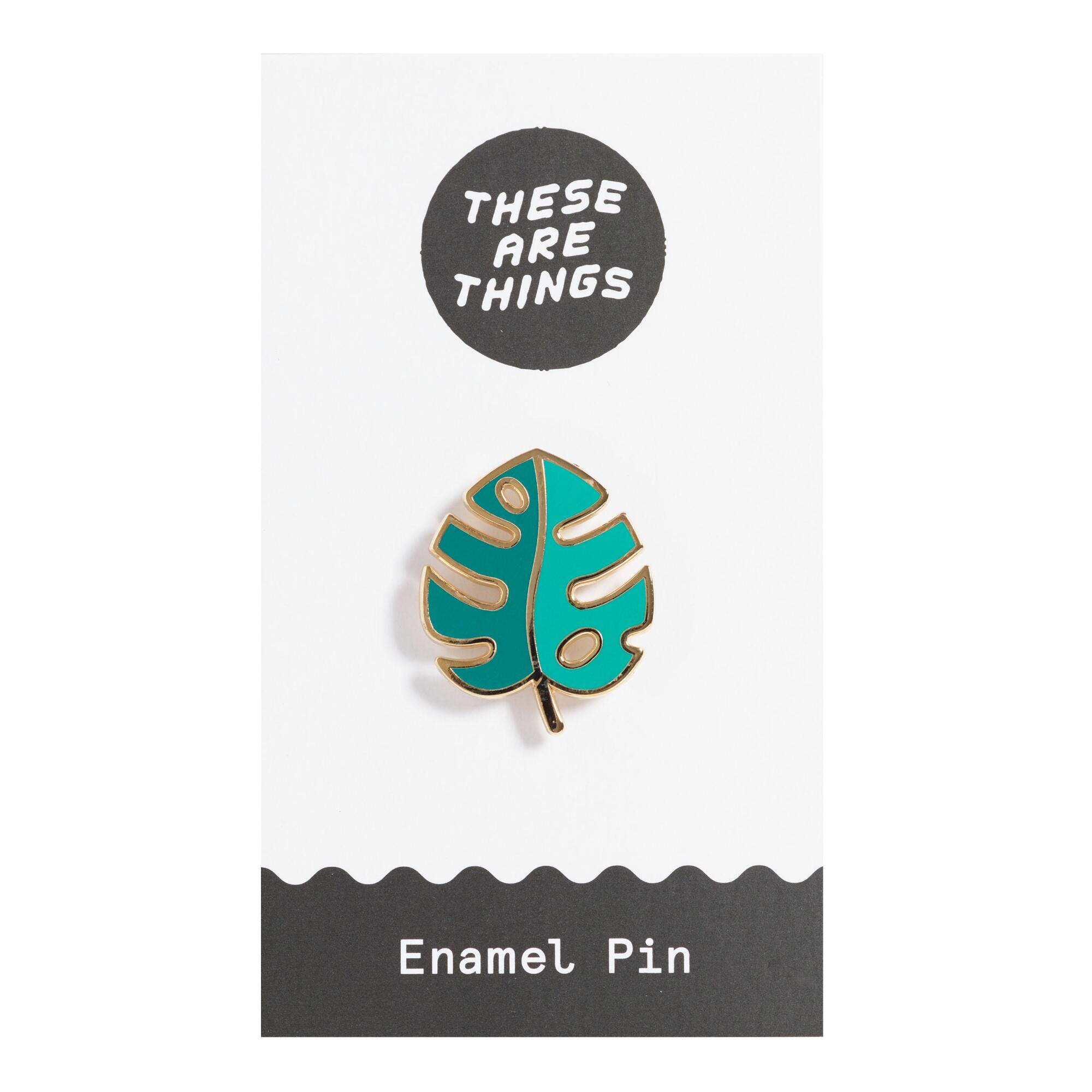 Palm Leaf Enamel Pin by World Market