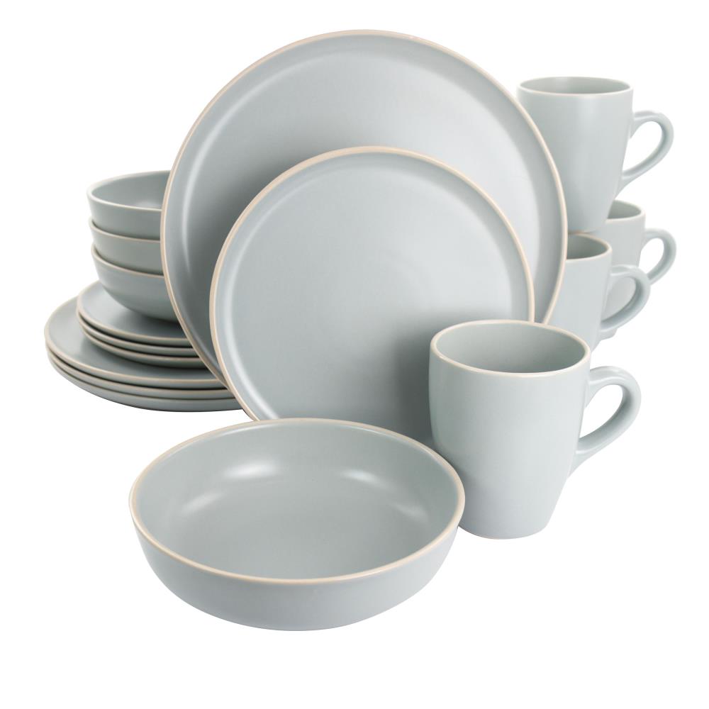 Gibson Elite 16-Piece Gray Dinnerware | 849114543M