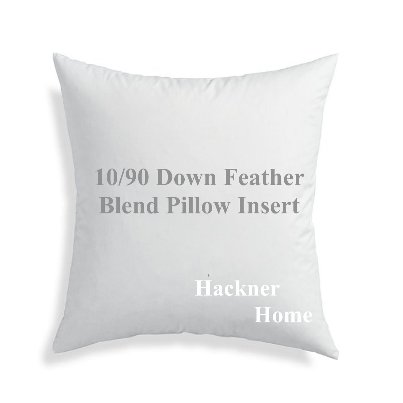 Down Feather Blend Pillow Inserts, Throw Insert | 16x16, 18x18, 20x20, 22x22, 24x24, 26x26, 28x28, 30x30 Pillows, Hackner Home