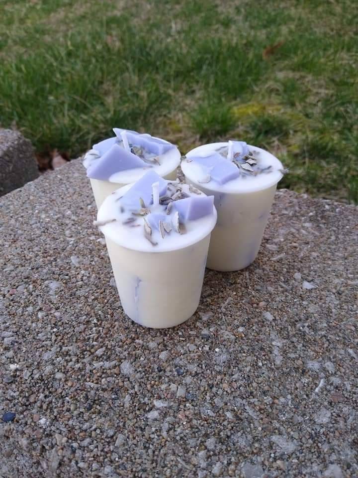 Smudging Blend Votives Candles Lavender & White Sage Spell
