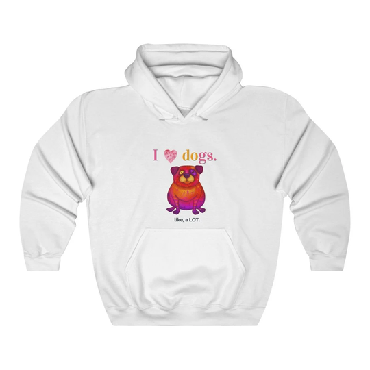 I Love Dogs Women's Unisex Heavy Blend Hoodie Sweatshirt