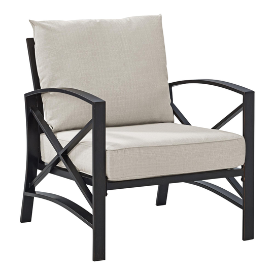 Bronze Metal Araceli Outdoor Patio Armchair by World Market