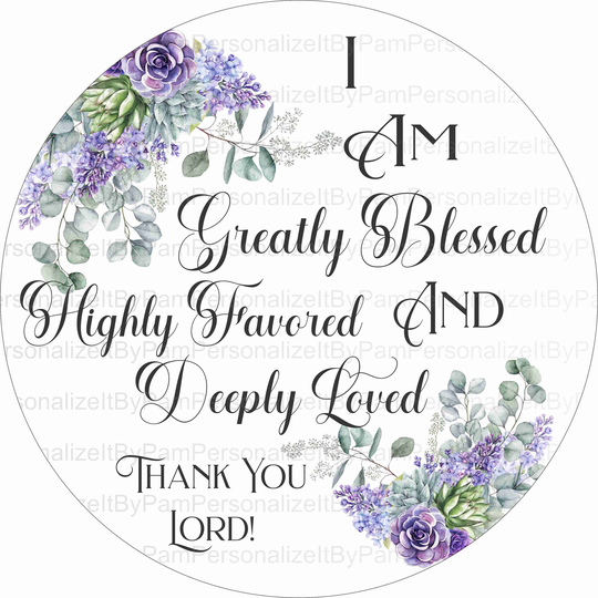 Spiritual Wreath Sign, Personalize It By Pam, Signs For Wreaths