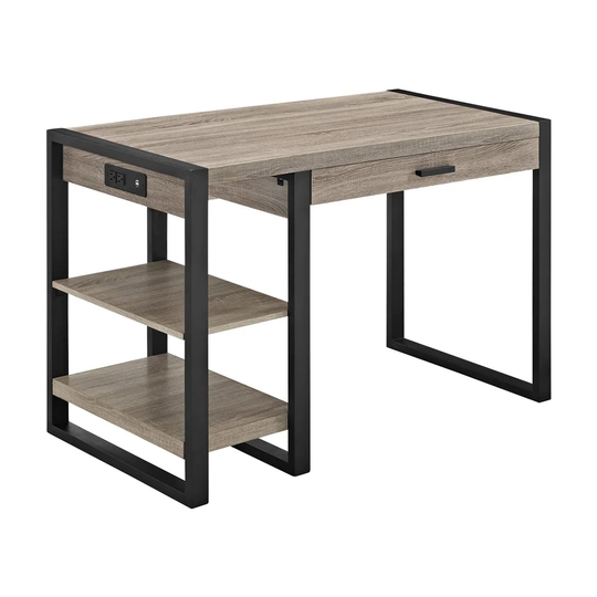 Walker Edison Urban Blend 48-in Brown Modern/Contemporary Computer | D48UBC30AG