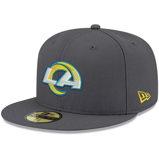 Men's New Era Graphite Los Angeles Rams Storm II 59FIFTY Fitted Hat, Size: 7 1/2, LAR DARK G
