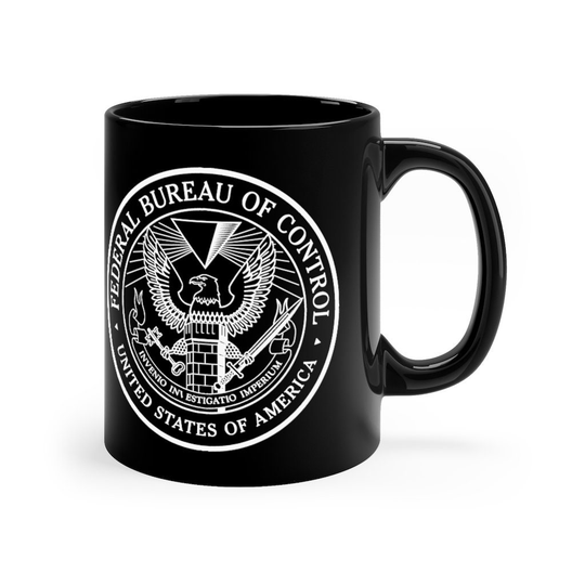 Control Inspired Fbc Federal Bureau Of Black Coffee Mug Cup