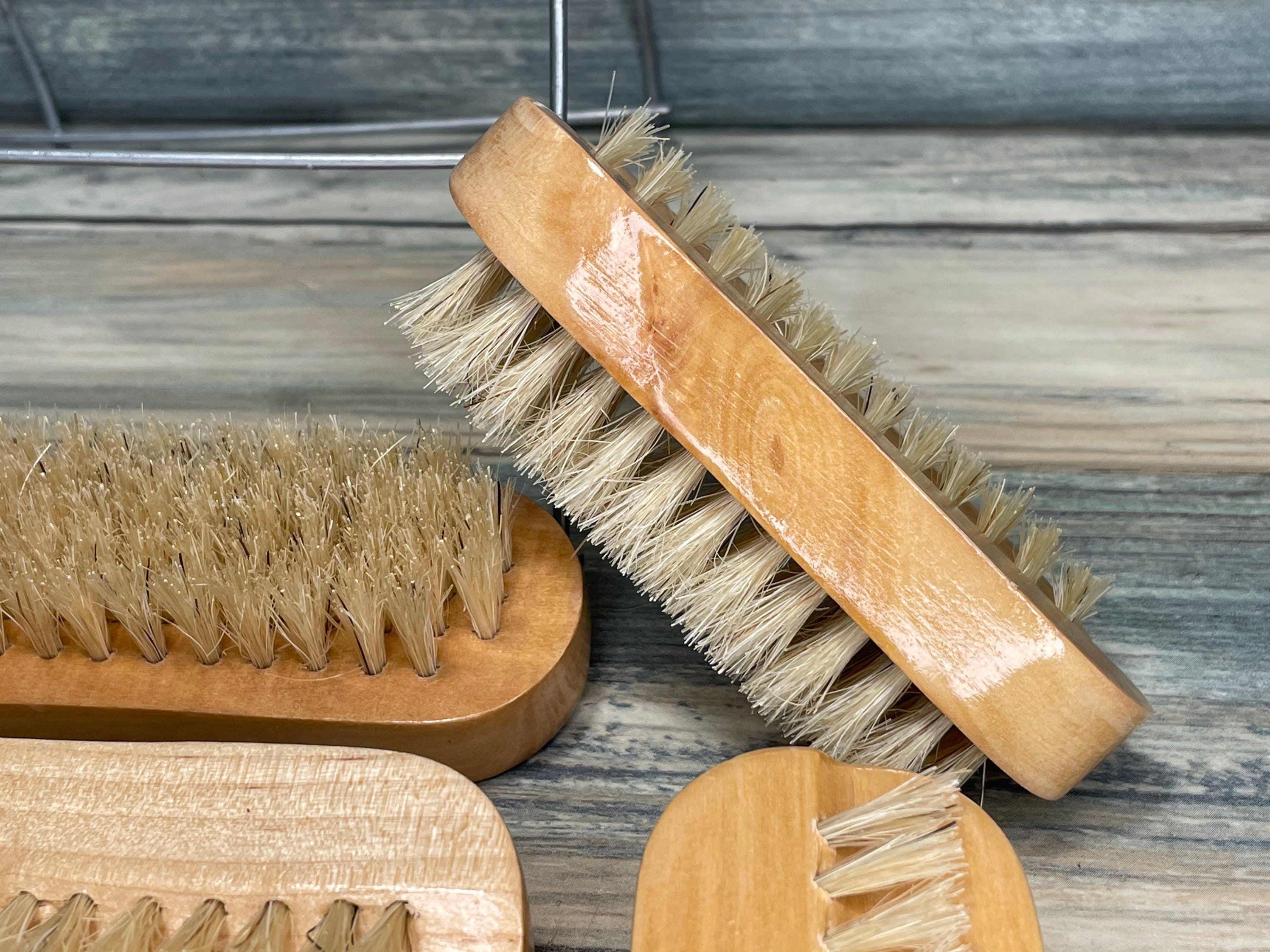 Usa Made Boar Hair Blend Utility 2 Sided Brush Wood 4 Scrub Gardener's Hand Nail Feet Foot Vegetable Fingernail Dixie Cowboy