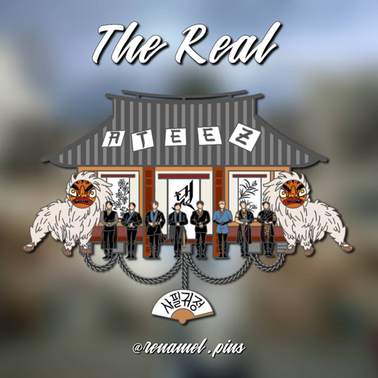 Preorder Ateez The Real Enamel Pin