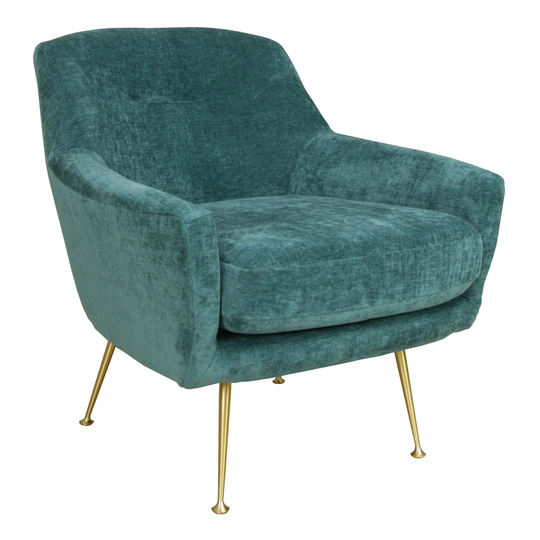 Edie Upholstered Chair: Blue/Green by World Market