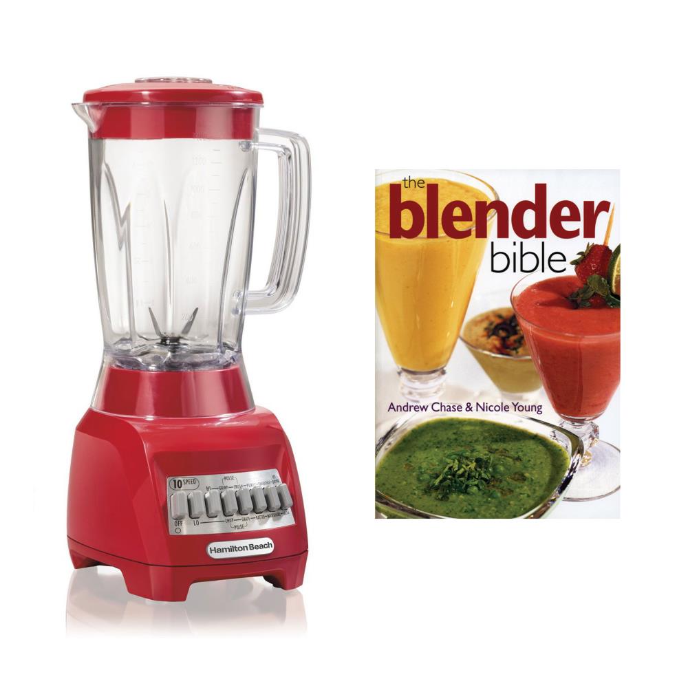Hamilton Beach 48-oz Red 500-Watt Pulse Control Blender Stainless Steel | 168047