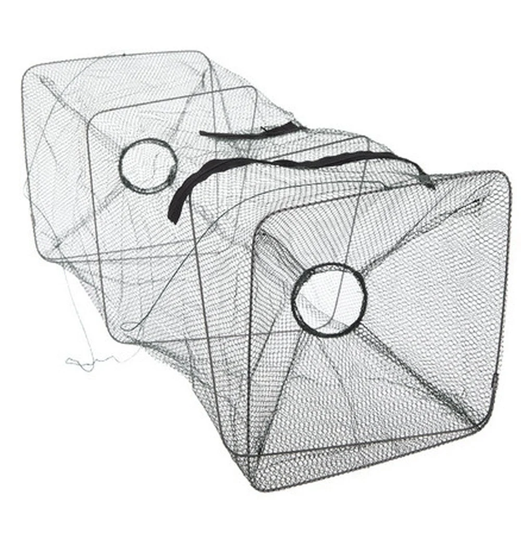 Fishing Bait Trap Fish Net For Casting, Dip Cage Catching Crab, Or Seafood, Easy To Carry & Foldable Catch