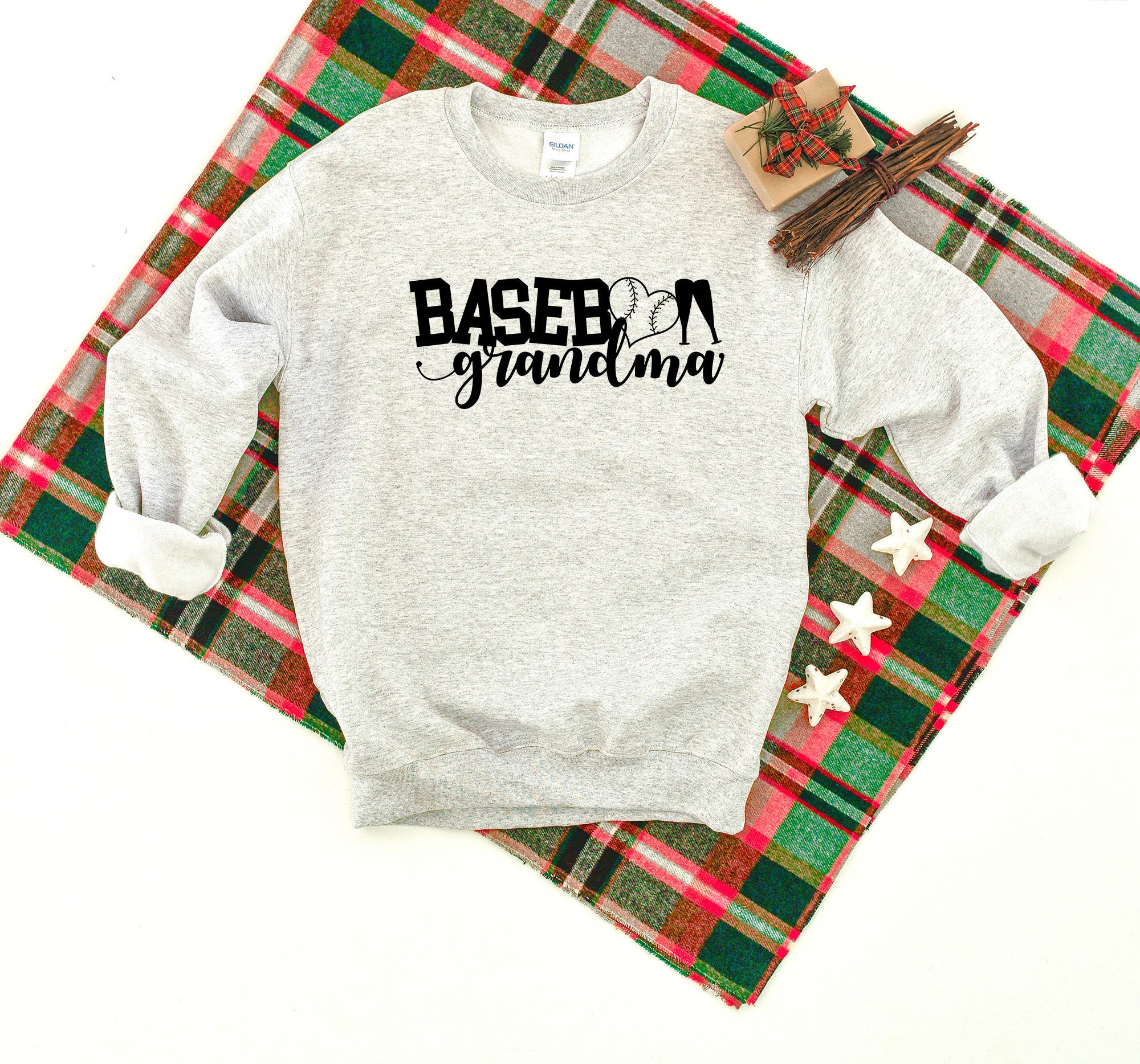 Baseball Grandma Heavy Blend Crewneck Sweatshirt, Sweater, Game Day, Lover, Love, Sweater