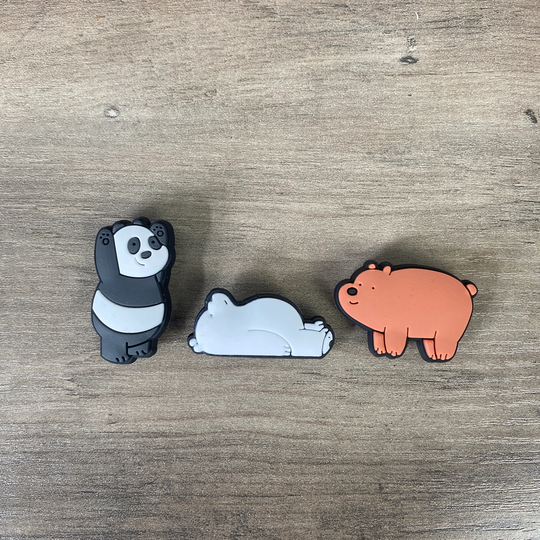 Bear Croc Charm Set | Of 3 Charms