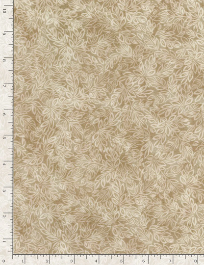 Meadow Mini Leaf Blender Taupe Timeless Treasures 44 Inches Wide Cotton Quilting Fabric Tt-C8500-Taupe-Meadow