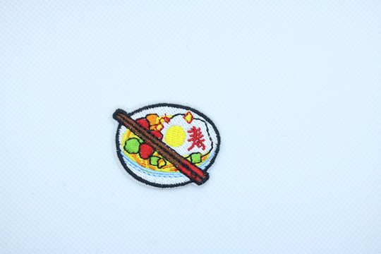 Ramen Patch, Noodles Patch, Food Patch, Iron On Patch, Embroidered Patch, Applique, Sew Patch, For Jacket, For Mask, For Backpack