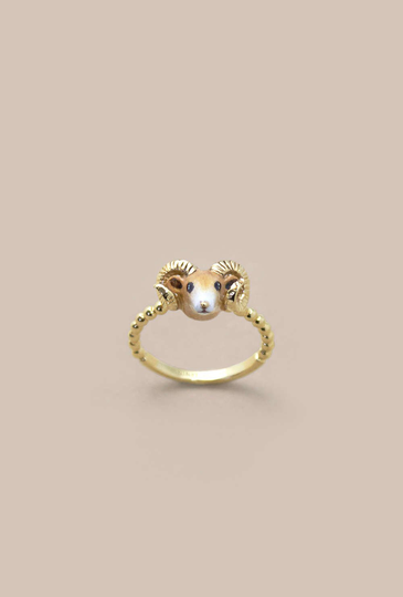 Sheep Ring - Chinese Zodiac Animals. Sign