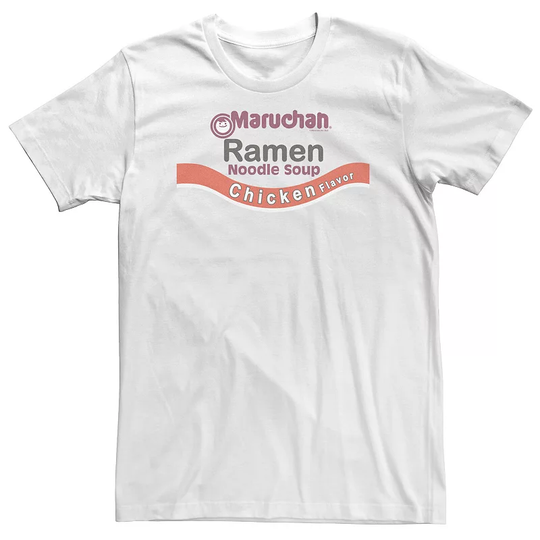 Big & Tall Maruchan Ramen Noodle Soup Chicken Flavor Logo Tee, Men's, Size: 5XL, White