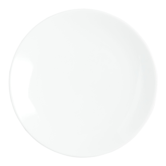 White Porcelain Coupe Appetizer Plates 4 Pack by World Market
