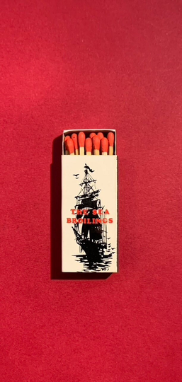 Vintage Matchbook, Seafood House, Restaurant, Sea Broilings, Homestead, Florida, Matchbox, with Wooden Match Sticks, Free Ship in Usa