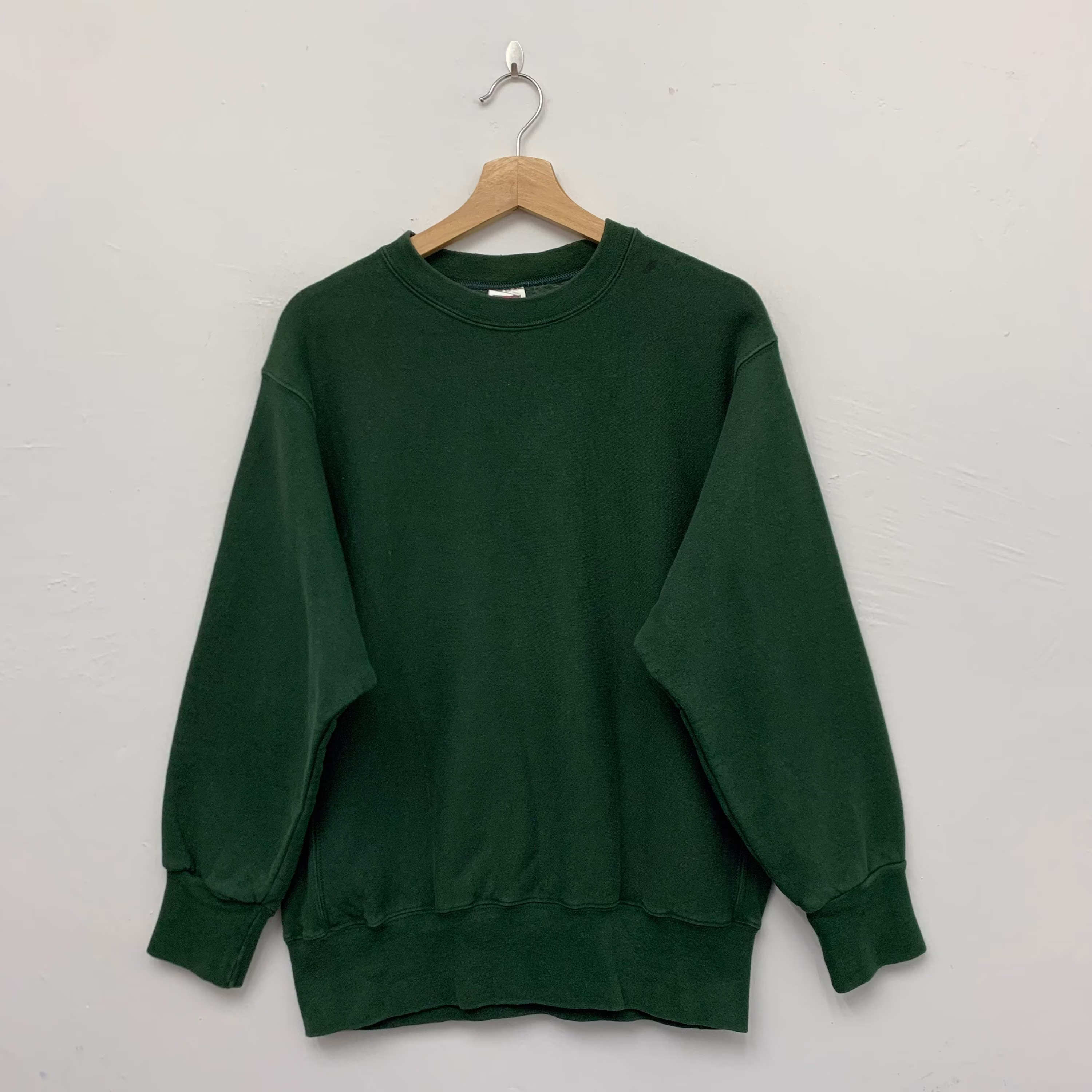 Vintage 2000S Fruit Of The Loom Plain Blank Crewneck Sweatshirt Size Medium