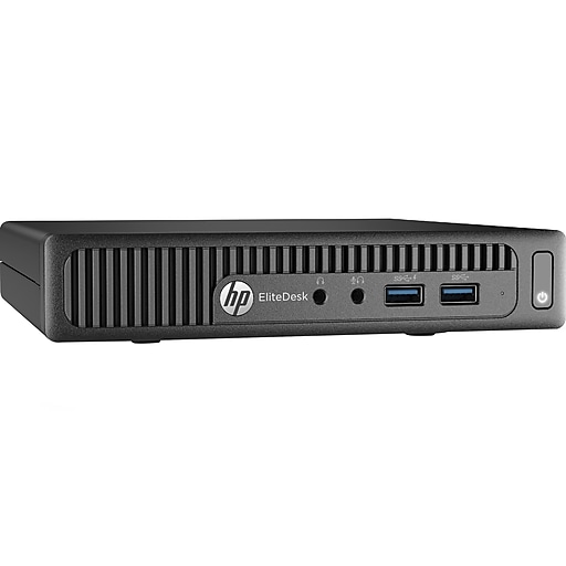 HP EliteDesk 705 G2 Mini Refurbished Desktop Computer, AMD A10, 16GB RAM, 256GB SSD