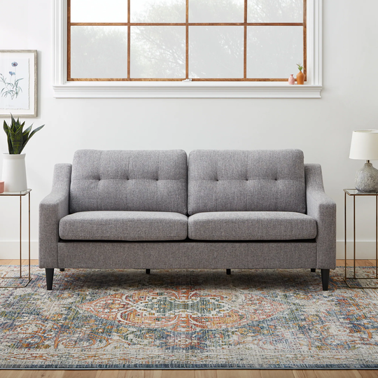 Brookside Ellen Modern Gray Polyester/Blend Sofa | BS0008SOF00GR