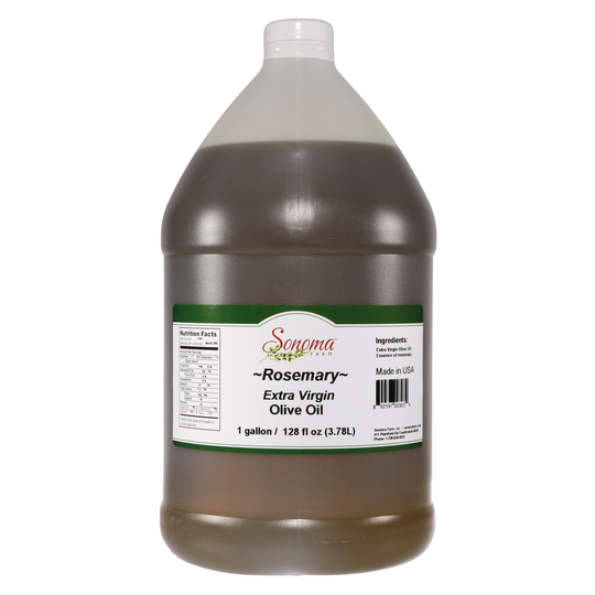 Rosemary Infused Extra Virgin Olive Oil Bulk 1 Gallon/3.8 Liters 128Oz - Food Service