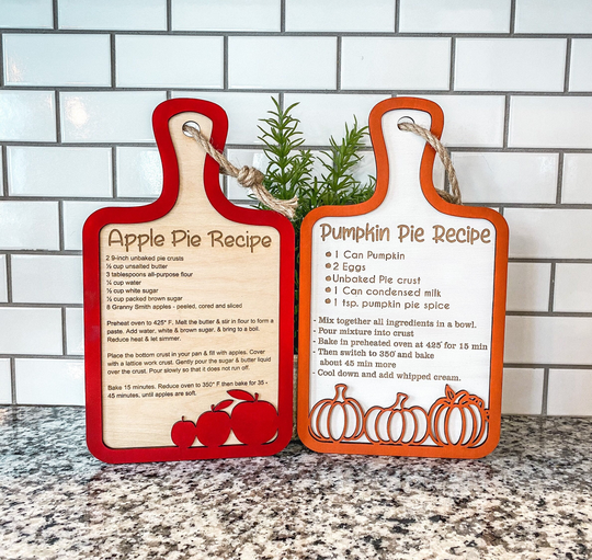 Pumpkin Pie Recipe, Apple Recipe Board, Fall Decor, Autumn