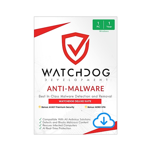 Watchdog Privacy Bundle for 1 PC, Windows, Digital Download (WMBDL-PRIV-1U-12-BU)