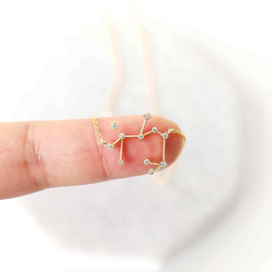 Gold Sagittarius Necklace, Zodiac Jewelry, Celestial Jewelry, Constellation Necklace, November, December Birthday Gift, Bridesmaid Gift