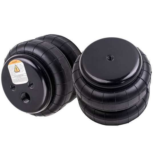 Set of 2 2500 lb Universal Air Bellow Air Spring Bag Single Port for Dodge Ram
