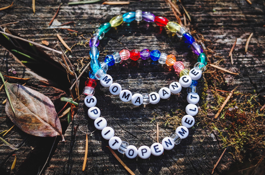 2-Pack Split Open & Moma Dance "Phriendship" Bracelets, Beaded Hippie Kandi Phan Art Jewelry, Shakedown Street Friendship Music Fest Gift