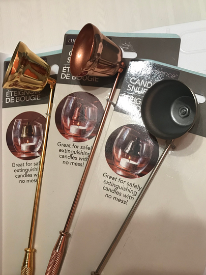 Candle Snuffer, Metal 10 Inches, Replica English. Choose A Color-Gold, Silver, Rose Gold, New