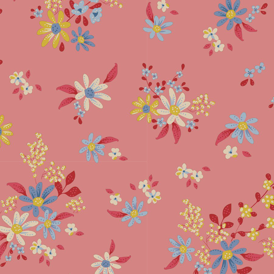 Tilda Chic Escape, Daisyfield Blender Pink...a Collection Designed By Tone Finnanger