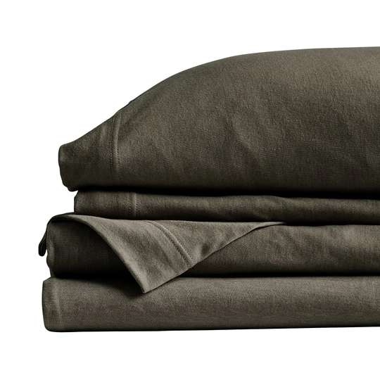 NY Loft SoHo King 250-Thread Count Cotton Blend Charcoal 4-Piece Bed Sheet in Gray | 20058