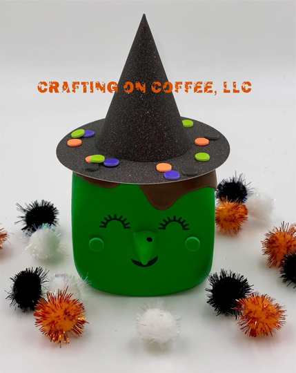 Witch Marshmallow Friends-Halloween Decor/Cocoa Bar/Coffee Bar/Tiered Tray Decor/Shelf Sitter