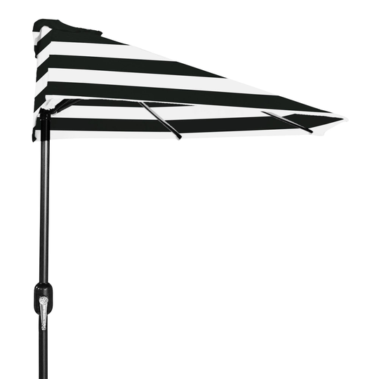 Striped Patio Half Umbrella: Blue - Fabric by World Market