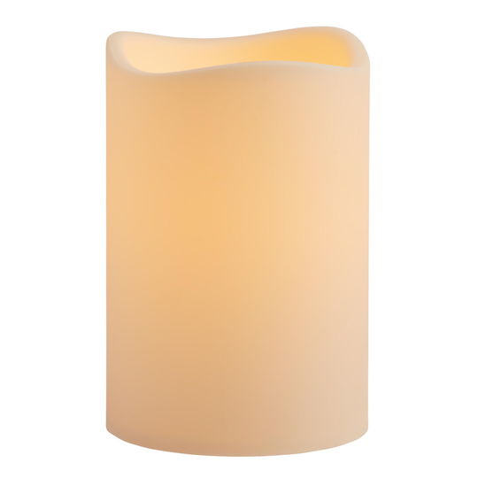 6x9 Ivory Soft Touch Flameless LED Pillar Candle by World Market