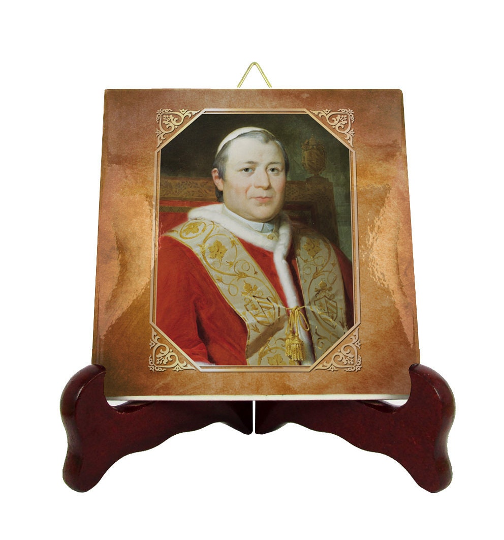 Saint Pope Pius X - Catholic Icon On Tile St Gifts Holy Art Religious Icons Roman Traditional
