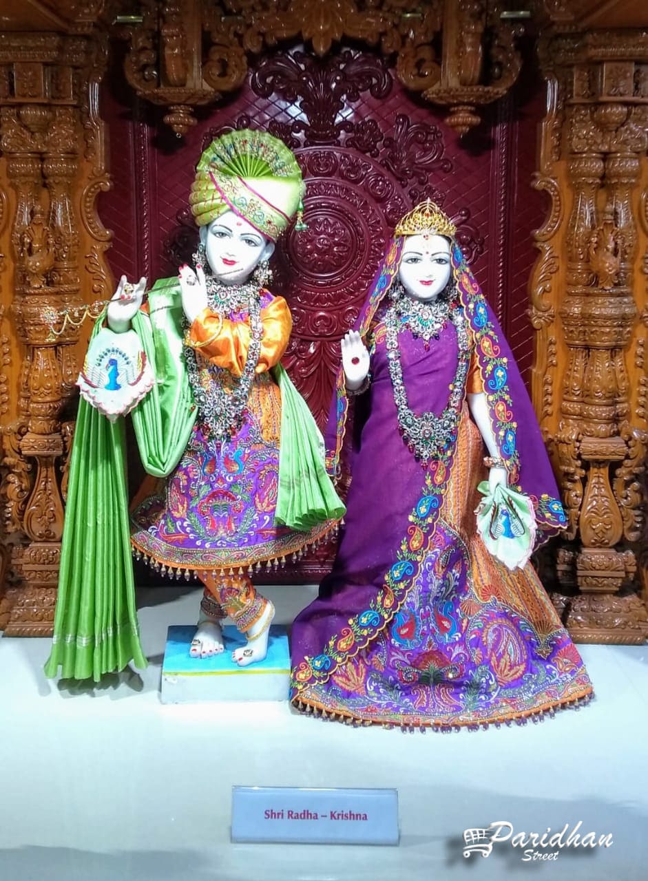Radha Krishna Marble Statue Clothes Pure Handmade-Laxmi Narayan Handmade Dress For Statue-Large God Deities Poshak/Vagha/Dress/Cloth