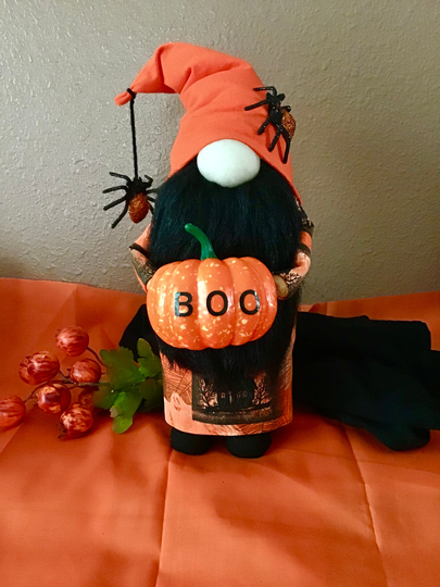 Halloween Gnome, Pumpkin Gnome, Farmhouse Gnome, Standing Couple Gnomes