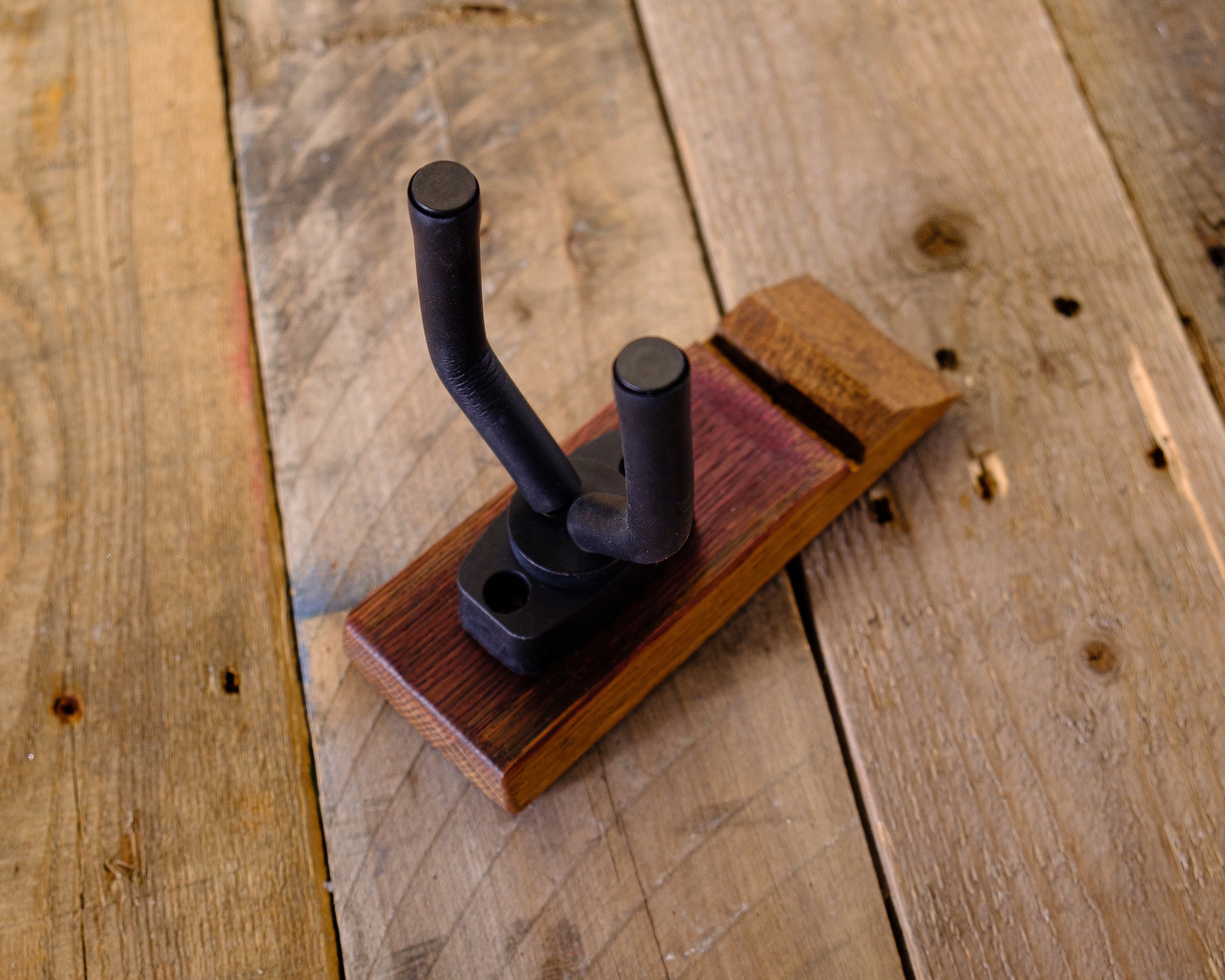 Vertical Wall Mounted Recycled Stave Guitar Hanger - Great Gift For The Musician in Your Life