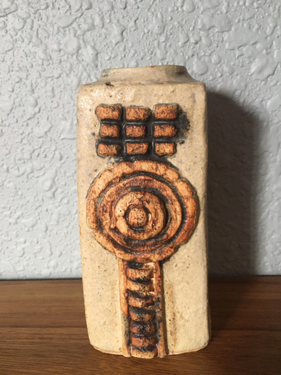 Early Brutalist Bernard Rooke Studio Pottery Vase