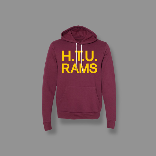 Huston Tillotson University Pullover Hoodie University, Rams, Htu Hbcu