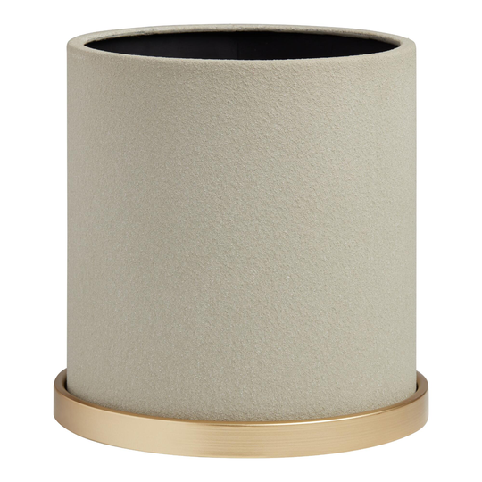 Gray and Gold Metal Textured Planter by World Market