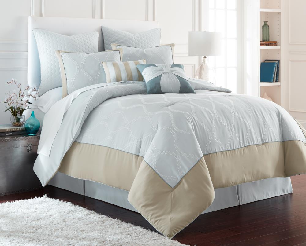 Amrapur Overseas Tropez comforter set Multi Multi Reversible Queen Comforter (Blend with Polyester Fill) | 38EJECMG-TPZ-QN