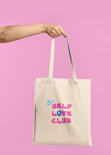 Self Love Club Tote Bag, Evil Eye Bag