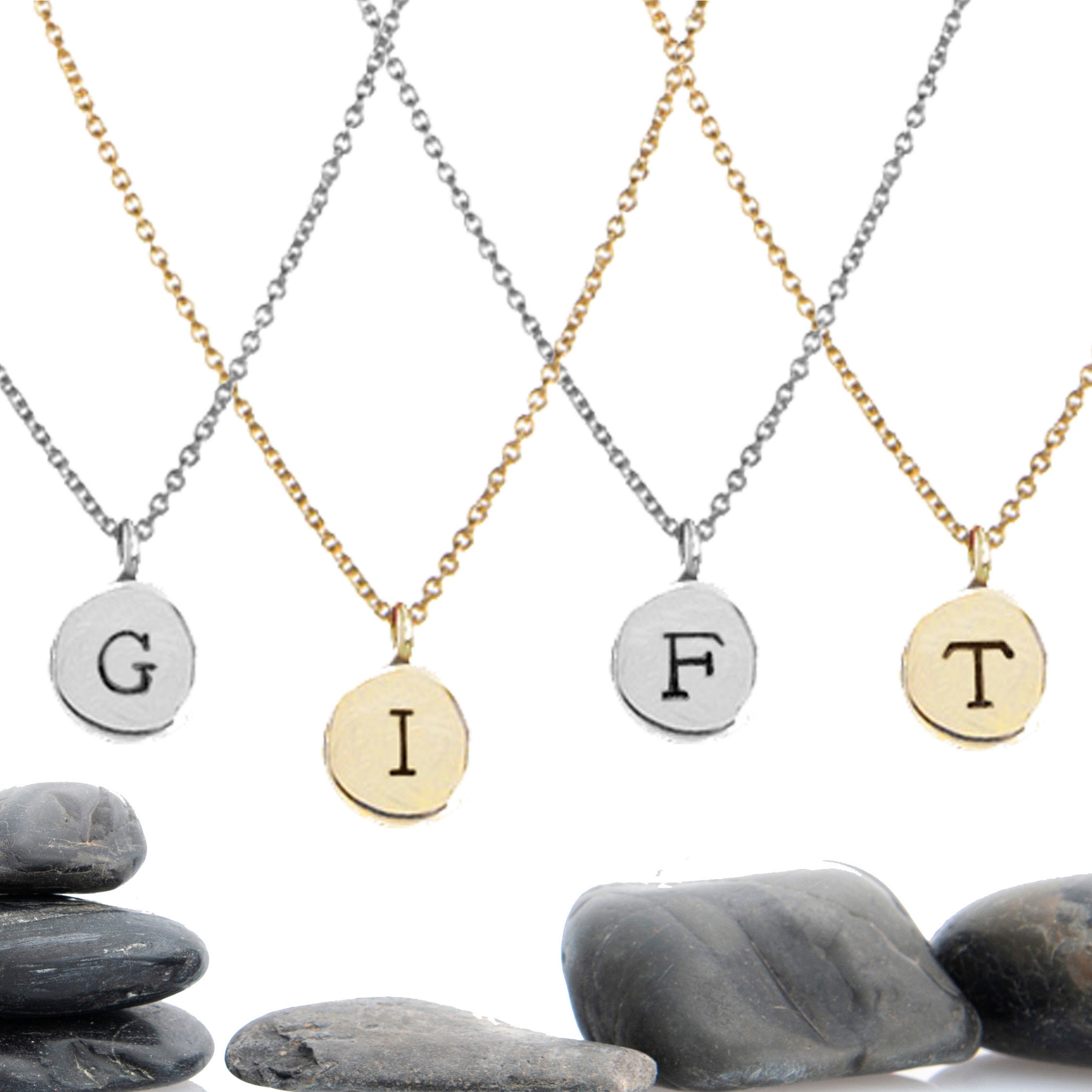 Letter Necklace, Personalized Jewelry, Personalized, Bridesmaid Gift, Gift For Her, Gifts, Charm Necklace