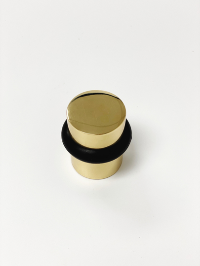 Polished Brass Solid Door Stopper For Wall & Floor