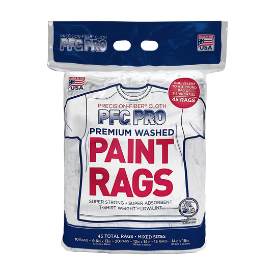Intex PFC-00545-45-Pack Natural Fiber Blend Rag in White